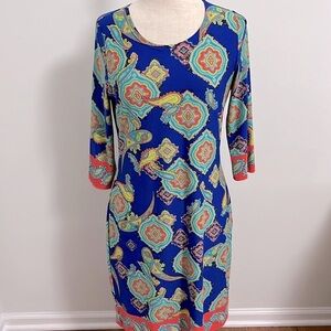 Tracy Negoshian Julia Boho Paisley Shift Dress